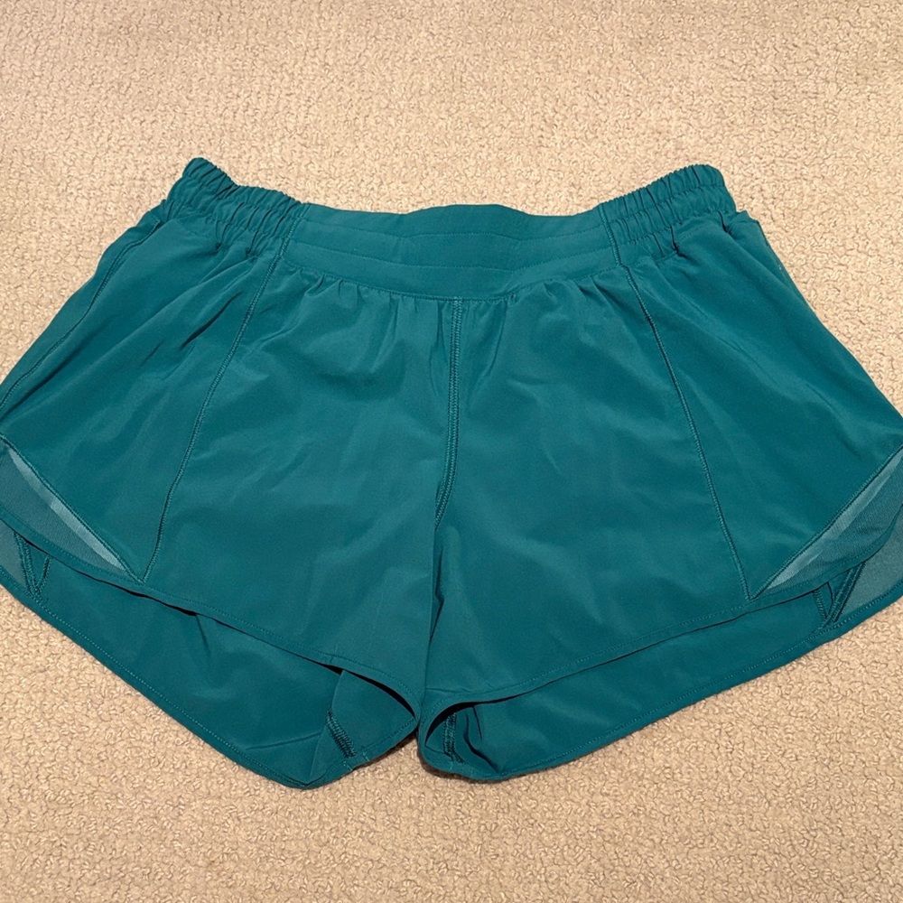 Teal Women's Tall Hotty Hot Lululemon Shorts Size 10